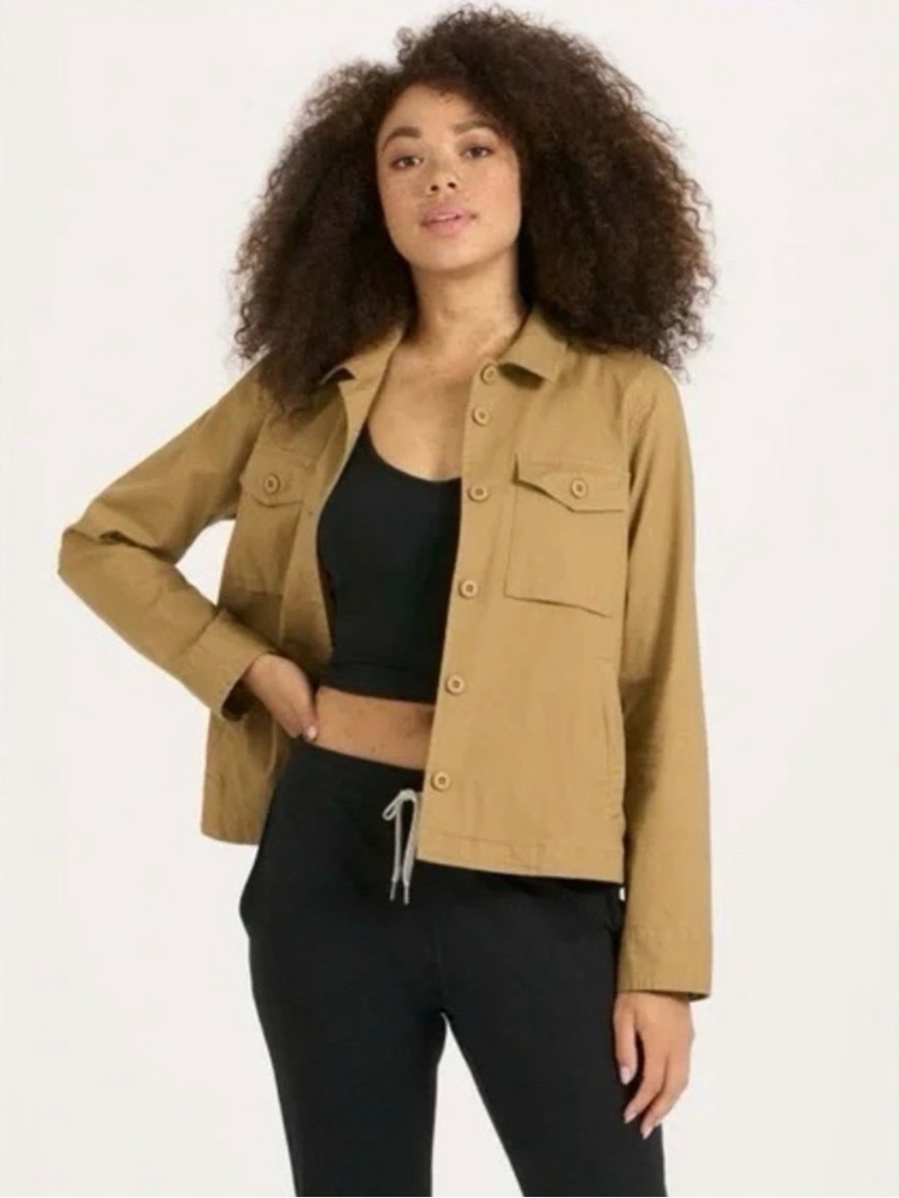 NWT- VUORI WOMENS RIPSTOP JACKET SIZE XS IN WHEAT